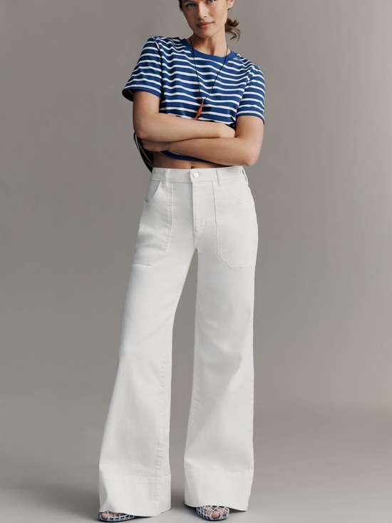 Pilcro Denim - Pilcro Rylan Relaxed Wide-Leg High-Rise Flare Jeans NWT